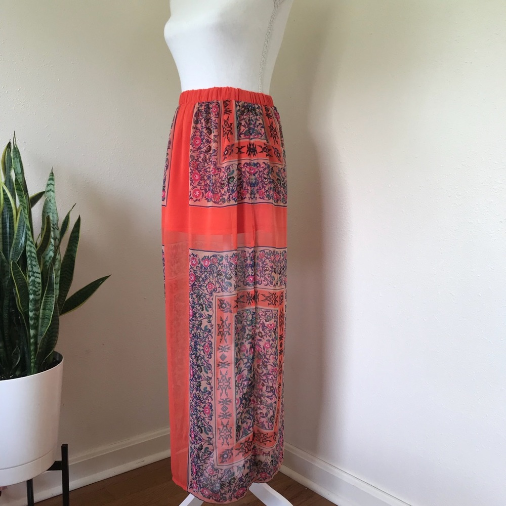 Bar III Two-Layer Maxi Skirt